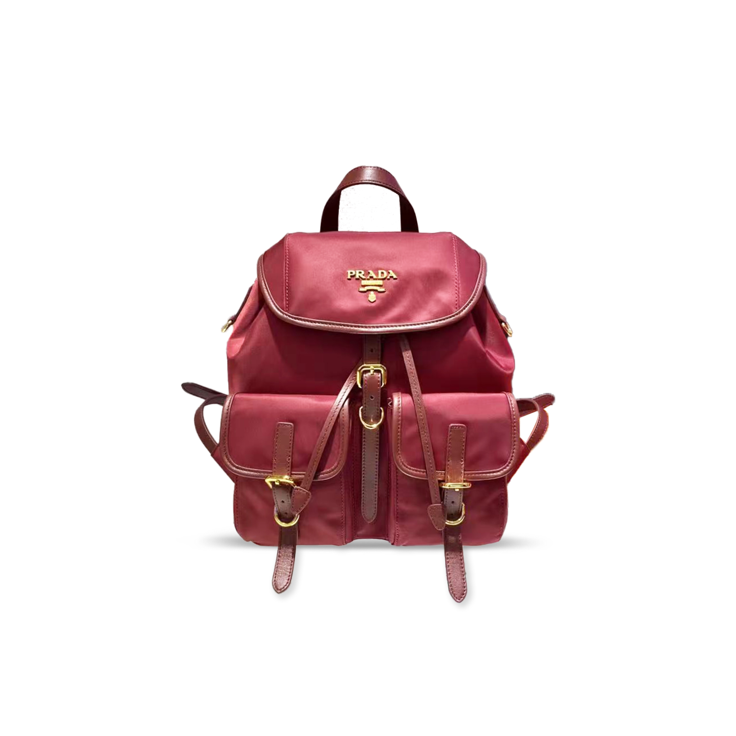 Pra*a nylon backpack 1bz677a (28*24*12cm)